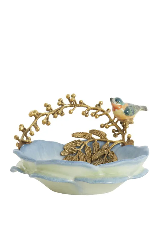 Light & Living - Schaal BIRD - 26.5x20x14 cm - Blauw Must-Have