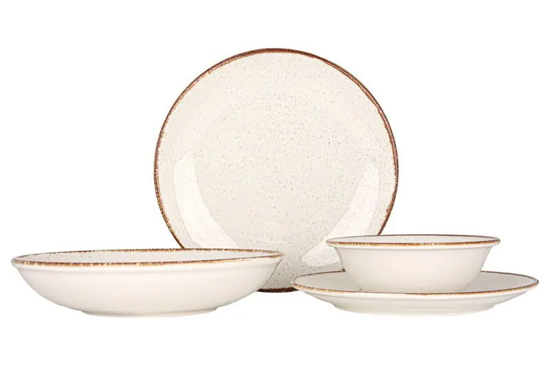 Gratis Verzending Rinart Serviesset (Large) - Brunilda - 24 delig - 6 Personen - Porselein