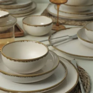 Koop Online Keramika Serviesset - Straw Nordic - 24 delig - 6 Personen - Stoneware