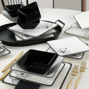 Keramika Serviesset - Keraart Lotus - 24 delig - 6 Personen - Stoneware Nieuw Model