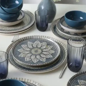 Keramika Serviesset - Keraart Mosaic Marvels - 24 delig - 6 Personen - Stoneware Seizoensaanbieding