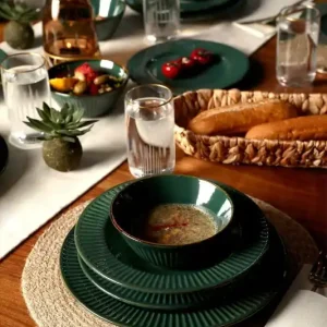 Keramika Serviesset - Zumrut Line - 24 delig - 6 Personen - Stoneware Lage Prijs
