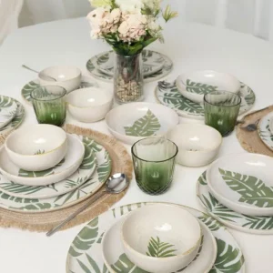 Professioneel Keramika Serviesset - Forest - 24 delig - 6 Personen - Stoneware