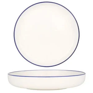 Gereduceerde Prijs Rinart Diepbord - Blue Edge - Porselein - 19 cm (500cc) - set van 6