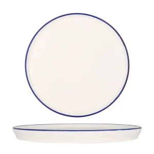 Merkproduct Rinart Dessertbord - Blue Edge - Porselein - 24 cm - set van 6