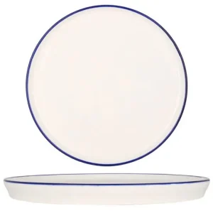 Limited Edition Rinart Dinerbord - Blue Edge - Porselein - 26 cm - set van 6