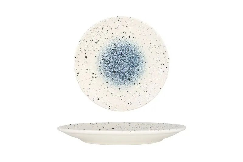 Actieprijs Rinart Dessertbord - Splash - Porselein - 19 cm - set van 6