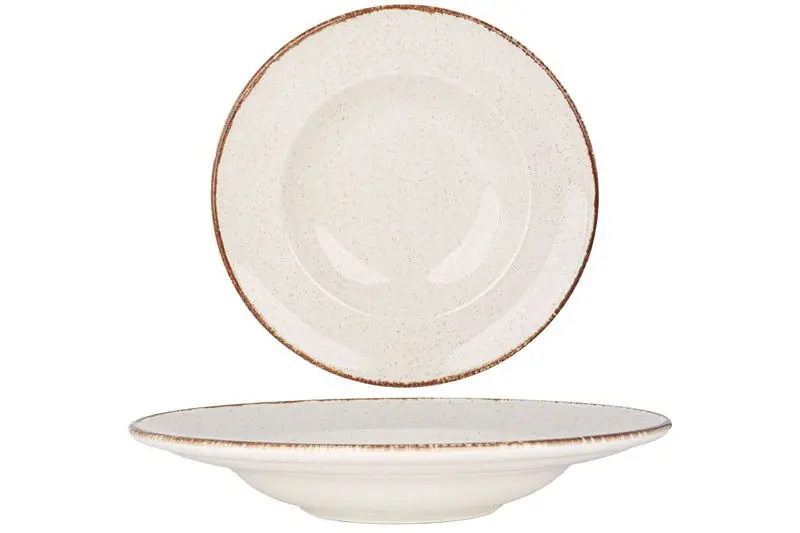 Rinart Pastabord - Brunilda - Porselein - 27 cm (400cc) - set van 2 Op = Op