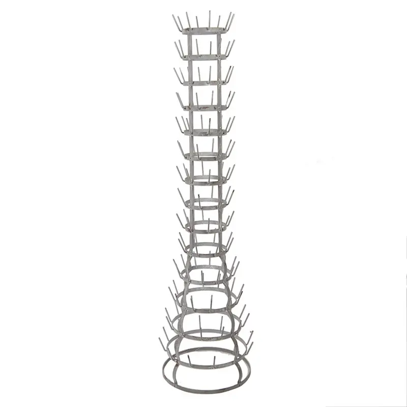 Topkwaliteit Clayre & Eef Mokkenrek Ø 41x148 cm Grijs Metaal
