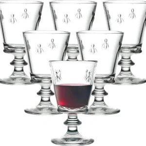 La Rochère bee - wijnglas abeille - 24 cl - set van 6 - H 14 cm Koopje