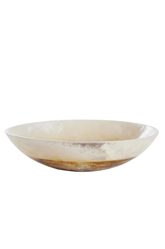 Limited Edition Light & Living - Schaal BINANGA - Ø34x7.5cm - Wit
