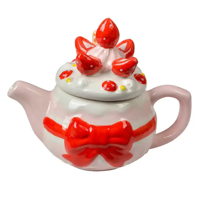 Clayre & Eef Theepot 325 ml Roze Keramiek Trendy