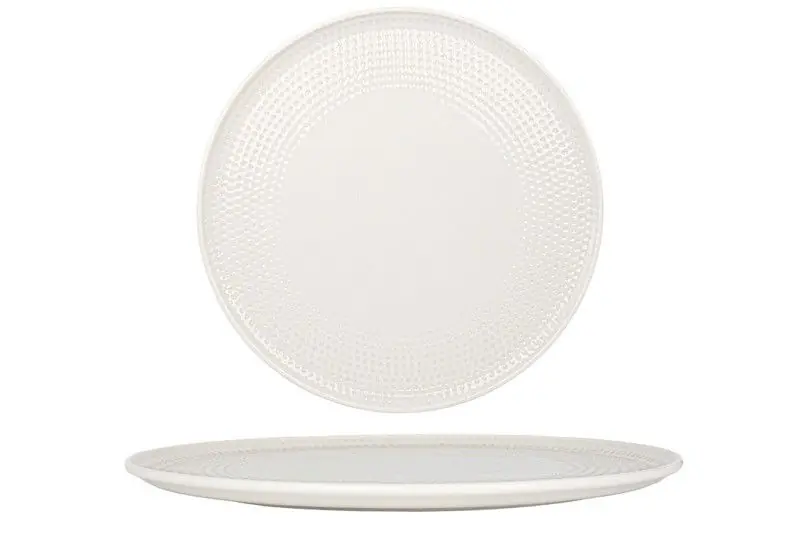 Bonna Pizzabord - Pure Dot - Porselein - 32 cm - set van 2 Hete Deal