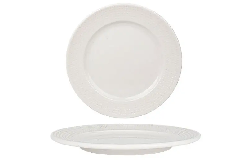 Bonna Dessertbord - Pure Dot - Porselein - 21 cm - set van 6 Gratis Verzending