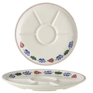 Boerenbont Fondue Gourmet bord 23cm set van 2 stuks Authentiek