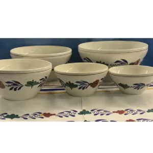 Boerenbont Schalenset rond set van 5 stuks Nieuwe Collectie