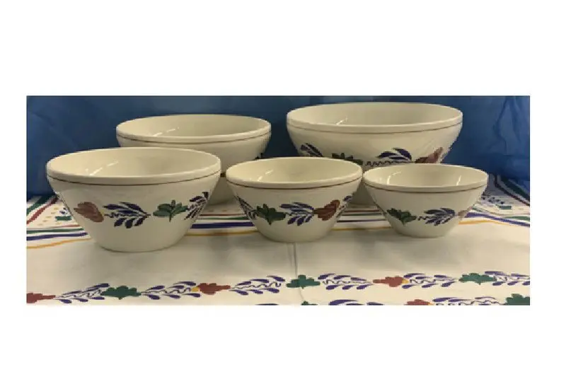Boerenbont Schalenset rond set van 5 stuks Nieuwe Collectie