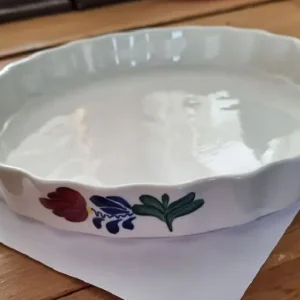 Boerenbont Quiche Taartvorm Ovenschaal diameter 25 cm aardewerk Geld-Terug-Garantie