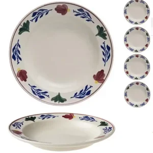 Boerenbont Diep bord Ø24 cm set van 6 stuks Flitsaanbieding