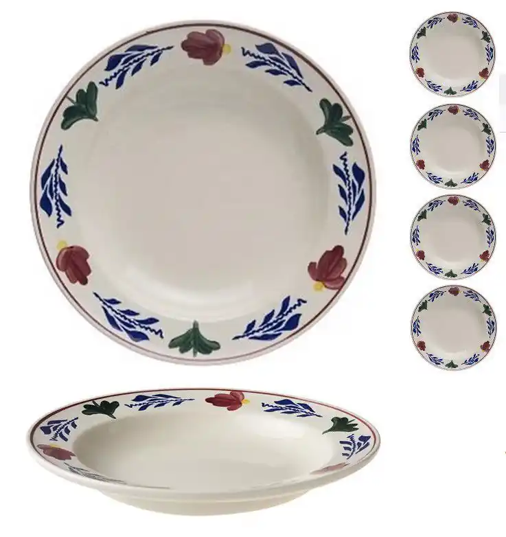 Boerenbont Diep bord Ø24 cm set van 6 stuks Flitsaanbieding