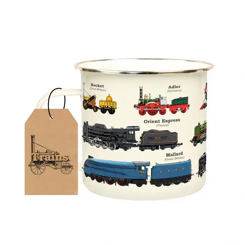 Luxe Gift Republic Trein - Emaille Mok