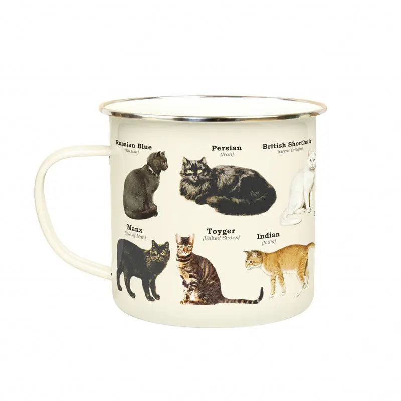Finale Uitverkoop Gift Republic Katten - Emaille Mok