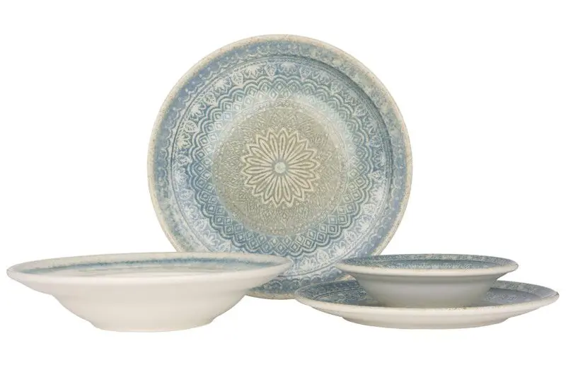 Bonna Serviesset (Large) - Rivus Ethnic - 24 delig - 6 Personen - Porselein Premium