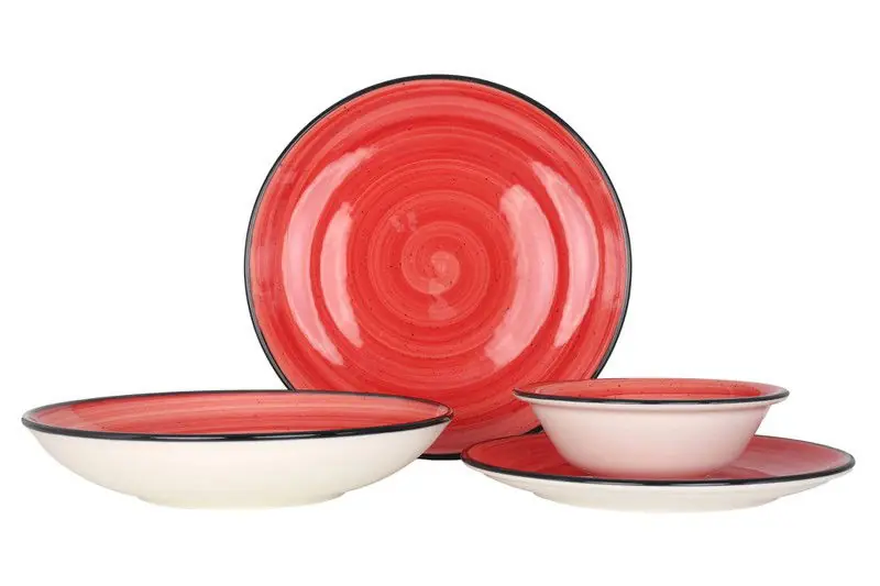 Aanbieding Bonna Serviesset - Aura Passion - 24 delig - 6 Personen - Porselein