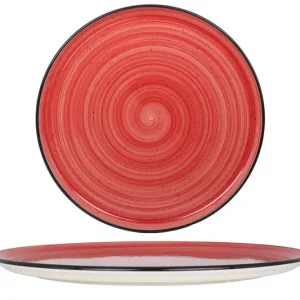 Beperkt Aanbod Bonna Pizzabord - Aura Passion - Porselein - 32 cm - set van 2