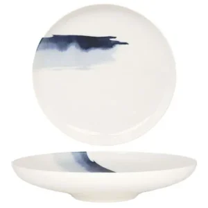 Bonna Diepbord - Blue Wave - Porselein - 25 cm (1300cc) - set van 6 Gereduceerde Prijs