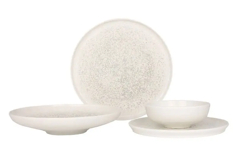 Bonna Serviesset - Lunar White - 24 delig - 6 Personen - Porselein Lage Prijs