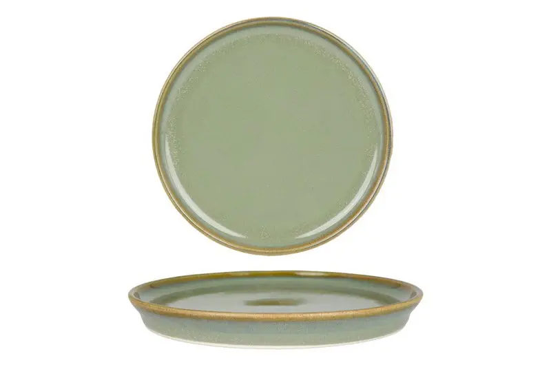 Bonna Dessertbord - Sage Hygge - Porselein - 16 cm - set van 6 Nieuw