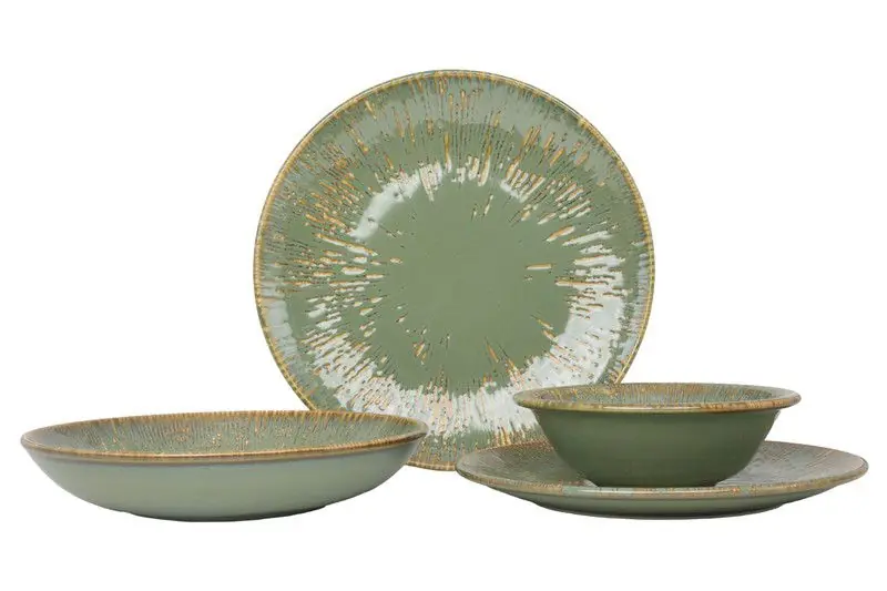 Bonna Serviesset - Sage Snell - 24 delig - 6 Personen - Porselein Origineel