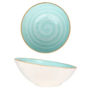 Bonna Kommetje - Aqua - Porselein - 22 cm (850cc) - set van 6 Trendy