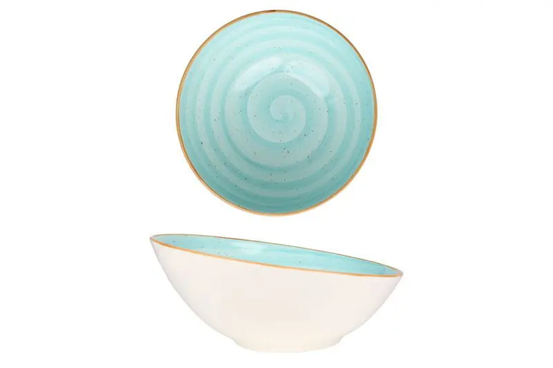 Veilige Betaling Bonna Kommetje - Aqua - Porselein - 18 cm (450cc) - set van 6