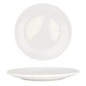 Bonna Dinerbord - Iris White - Porselein - 30 cm - set van 6 Alleen Vandaag