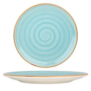 Bonna Dinerbord - Aqua - Porselein - 25 cm - set van 6 Betrouwbaar