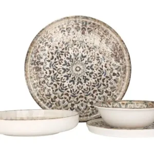 Rinart Serviesset (Medium) - Aztec - 24 delig - 6 Personen - Porselein Exclusieve Aanbieding