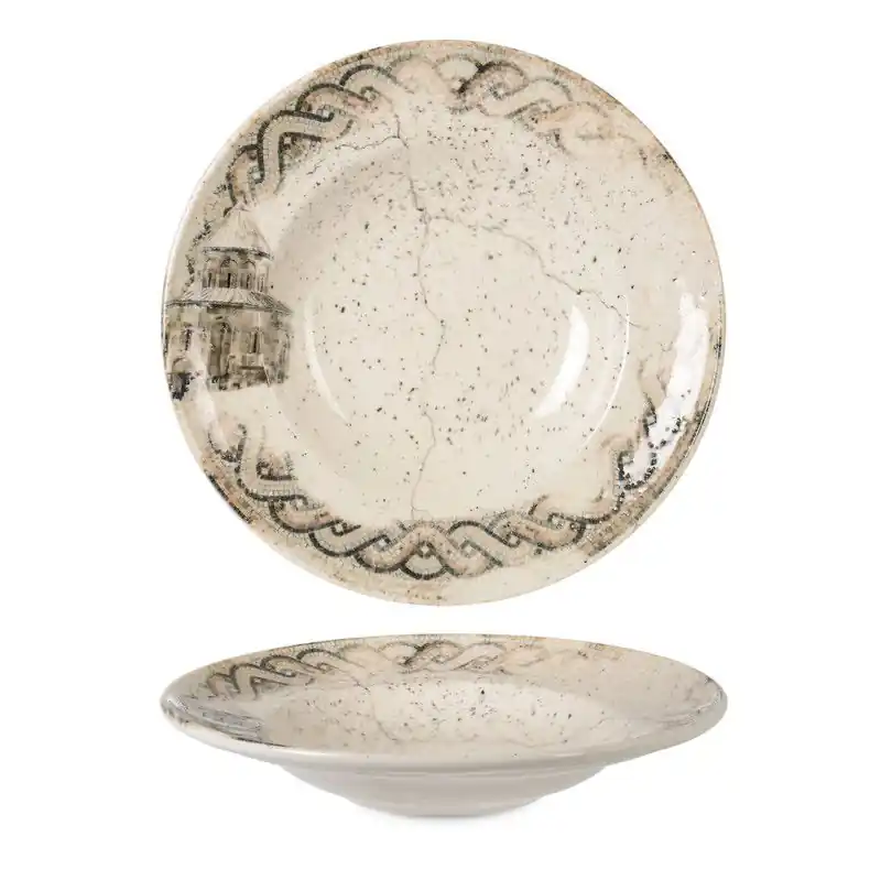 Budget Rinart Pastabord - Remnant - Porselein - 27 cm (400cc) - set van 2