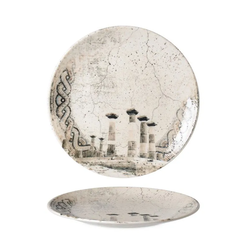 Rinart Dinerbord - Remnant - Porselein - 27 cm - set van 6 Superprijs