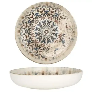Gereduceerde Prijs Rinart Diepbord - Aztec - Porselein - 26 cm (2000cc) - set van 6