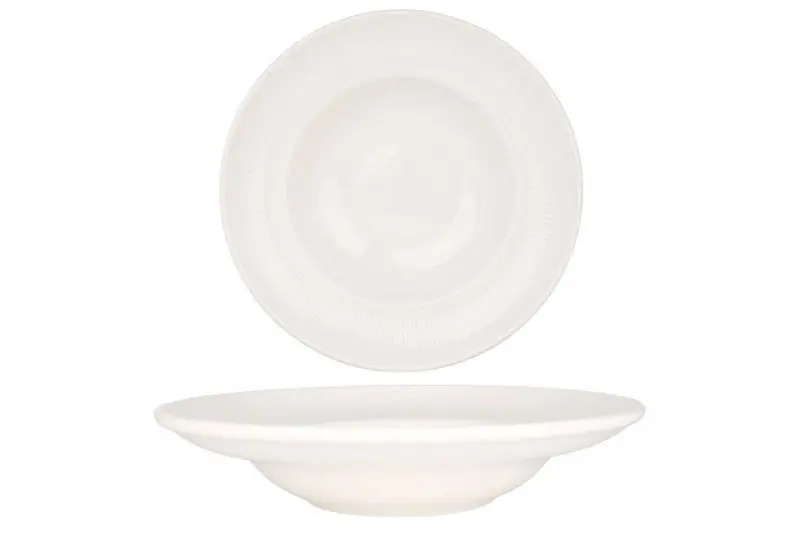 Bonna Pastabord - Iris White - Porselein - 27 cm (450cc) - set van 2 Bestel Nu