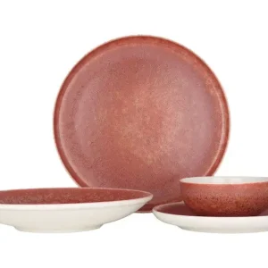 Budget Rinart Serviesset (Large) - Rosa - 24 delig - 6 Personen - Porselein