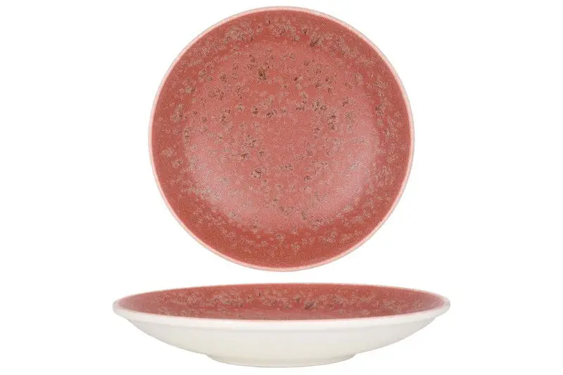 Rinart Diepbord - Rosa - Porselein - 25 cm (900cc) - set van 6 Hoge Kwaliteit