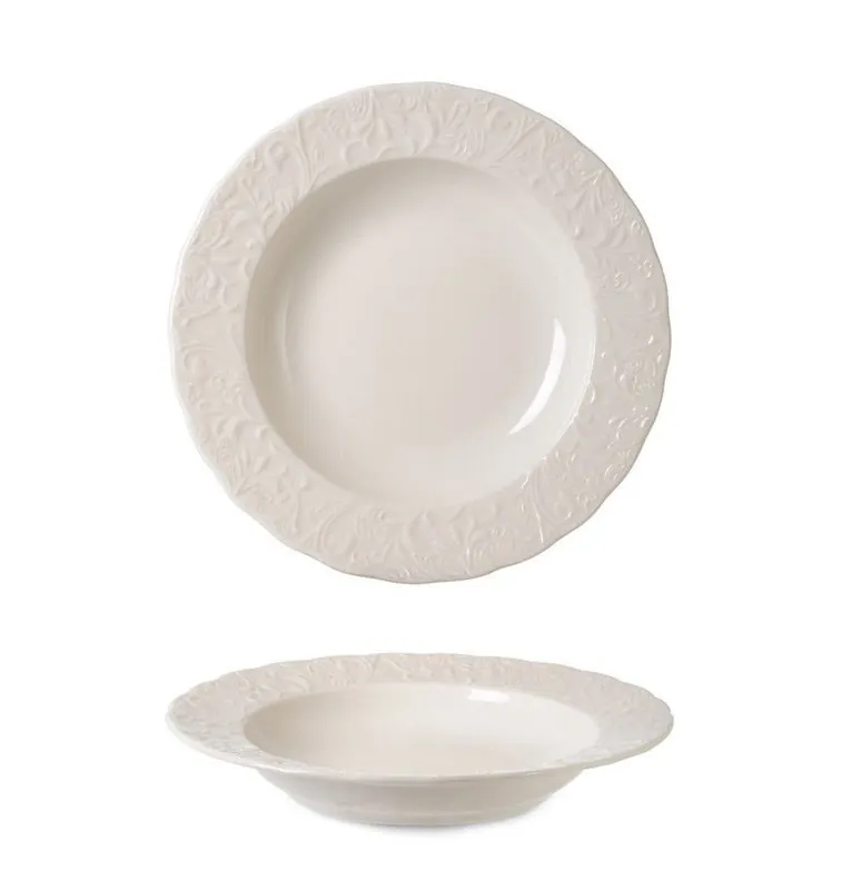 Op = Op Rinart Diepbord - Pera - Porselein - 21 cm (250cc) - set van 6