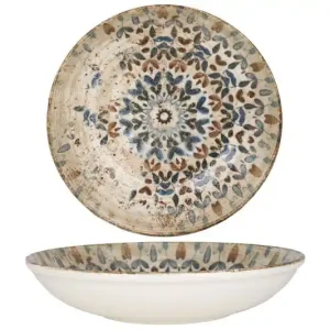 Koopje Rinart Diepbord - Aztec - Porselein - 25 cm (1200cc) - set van 6