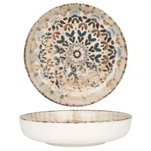 Groothandel Rinart Diepbord - Aztec - Porselein - 17 cm (410cc) - set van 6