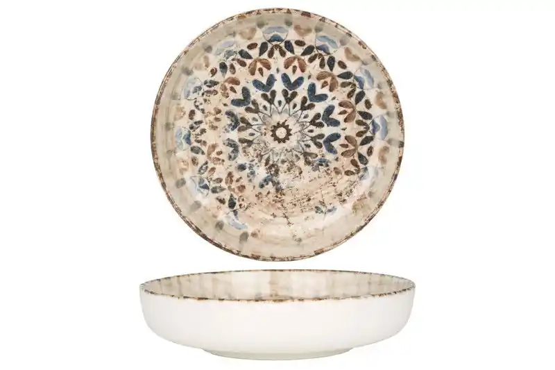 Groothandel Rinart Diepbord - Aztec - Porselein - 17 cm (410cc) - set van 6