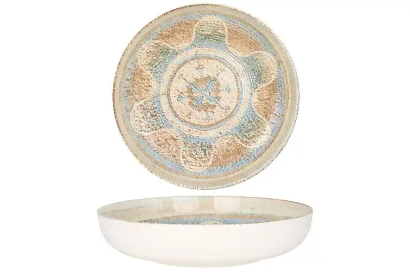 Tijdelijk Beschikbaar Rinart Diepbord - Celest - Porselein - 26 cm (2000cc) - set van 6