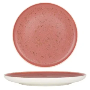 Rinart Dinerbord - Rosa - Porselein - 25 cm - set van 6 Plaats Bestelling
